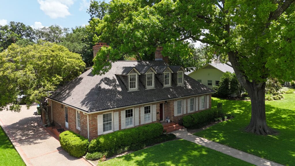 Finished residential property displaying Residential Roofing services in McLennan County, TX designed to withstand heat, storms, and aging materials