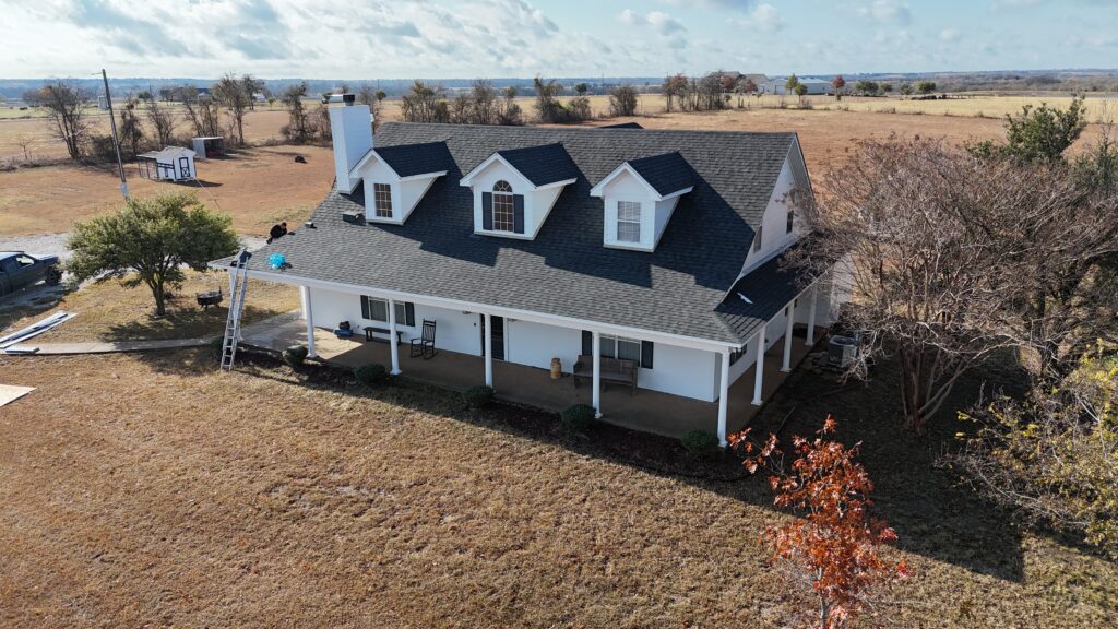 Completed home exterior showcasing Shingle Roofing in Bellmead, TX installed for long-lasting durability and improved curb appeal