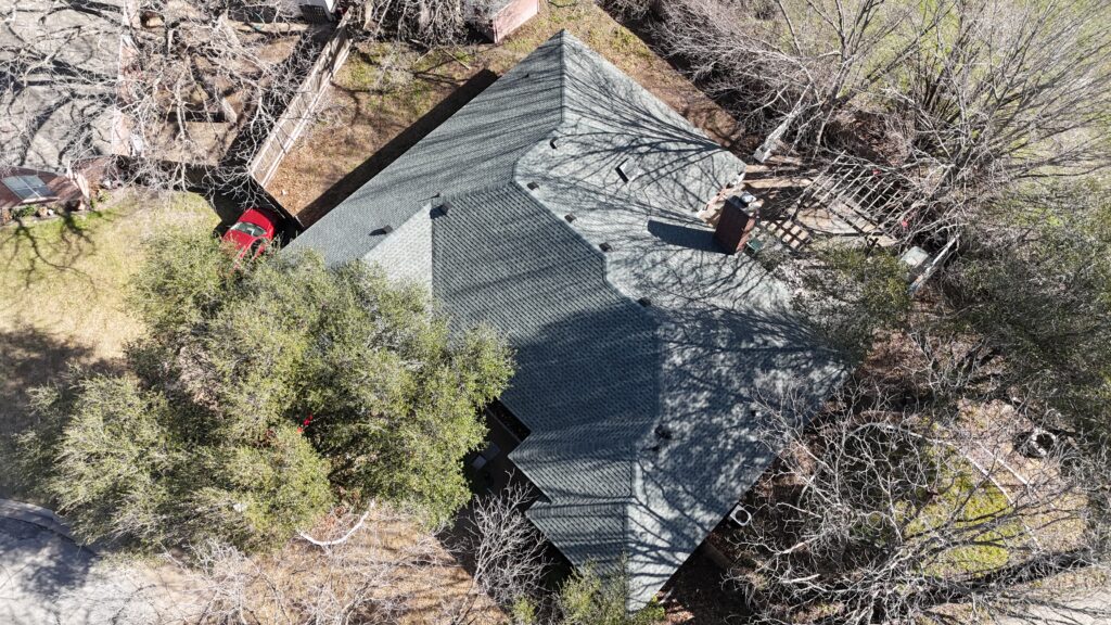 Completed home exterior showcasing Shingle Roofing in Temple, TX installed for long-lasting durability and enhanced curb appeal
