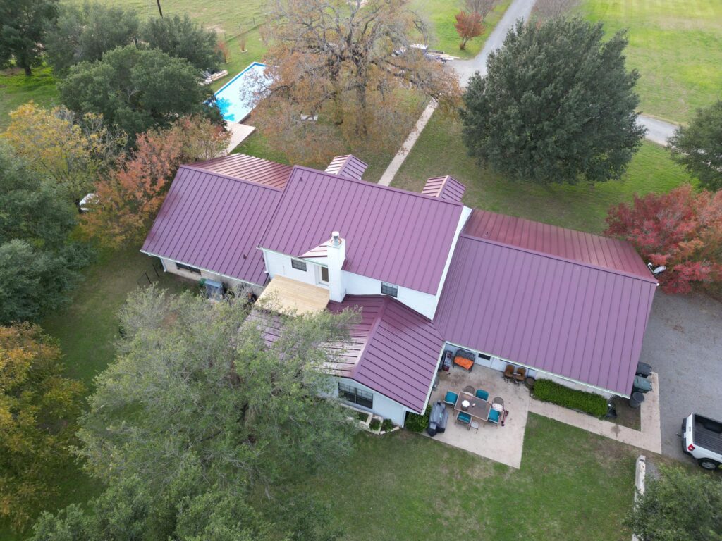 Finished residential property displaying Metal Roofing services in Belton, TX built to withstand heat, storms, and long-term exposure