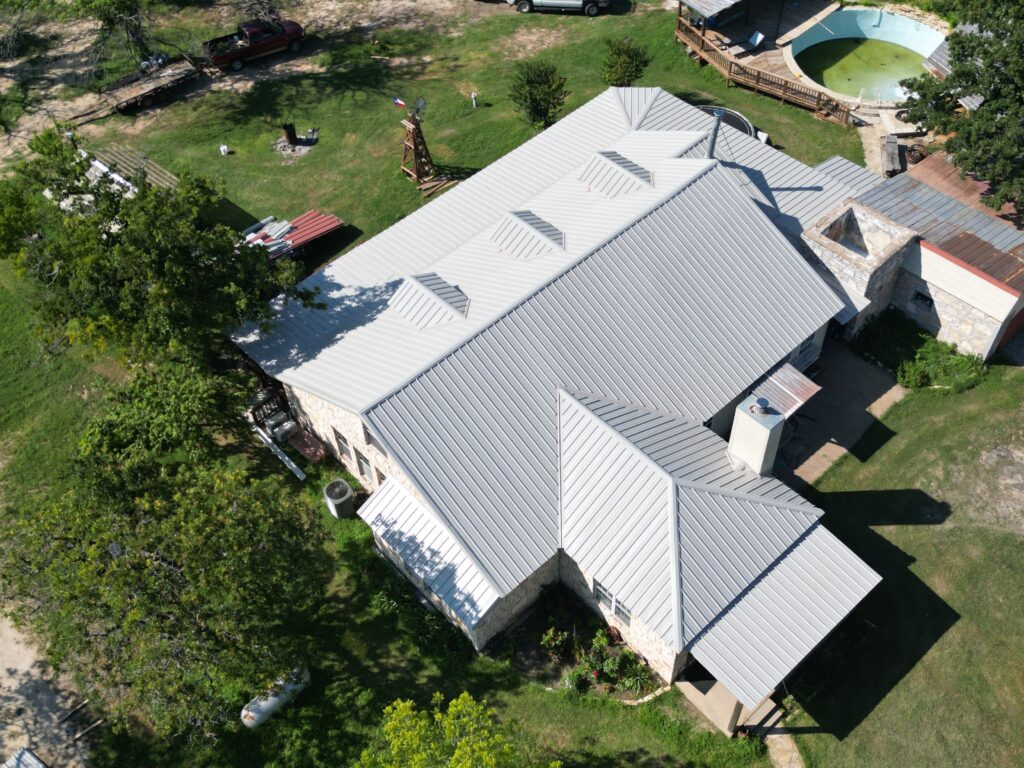 Completed home exterior showcasing Metal Roofing in Copperas Cove, TX installed for long-lasting durability and modern curb appeal