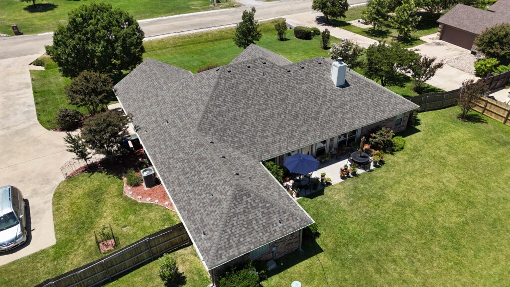 Seamless Gutter Installation in Belton, TX completed to improve rainwater drainage and protect the home's foundation and exterior
